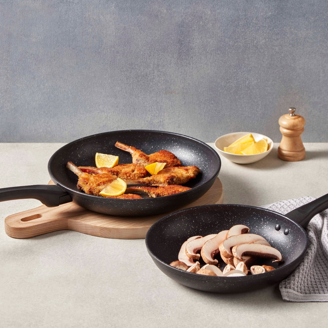 RACO Stoneforge Nonstick Induction Frypan Twin Pack 24cm & 28cm