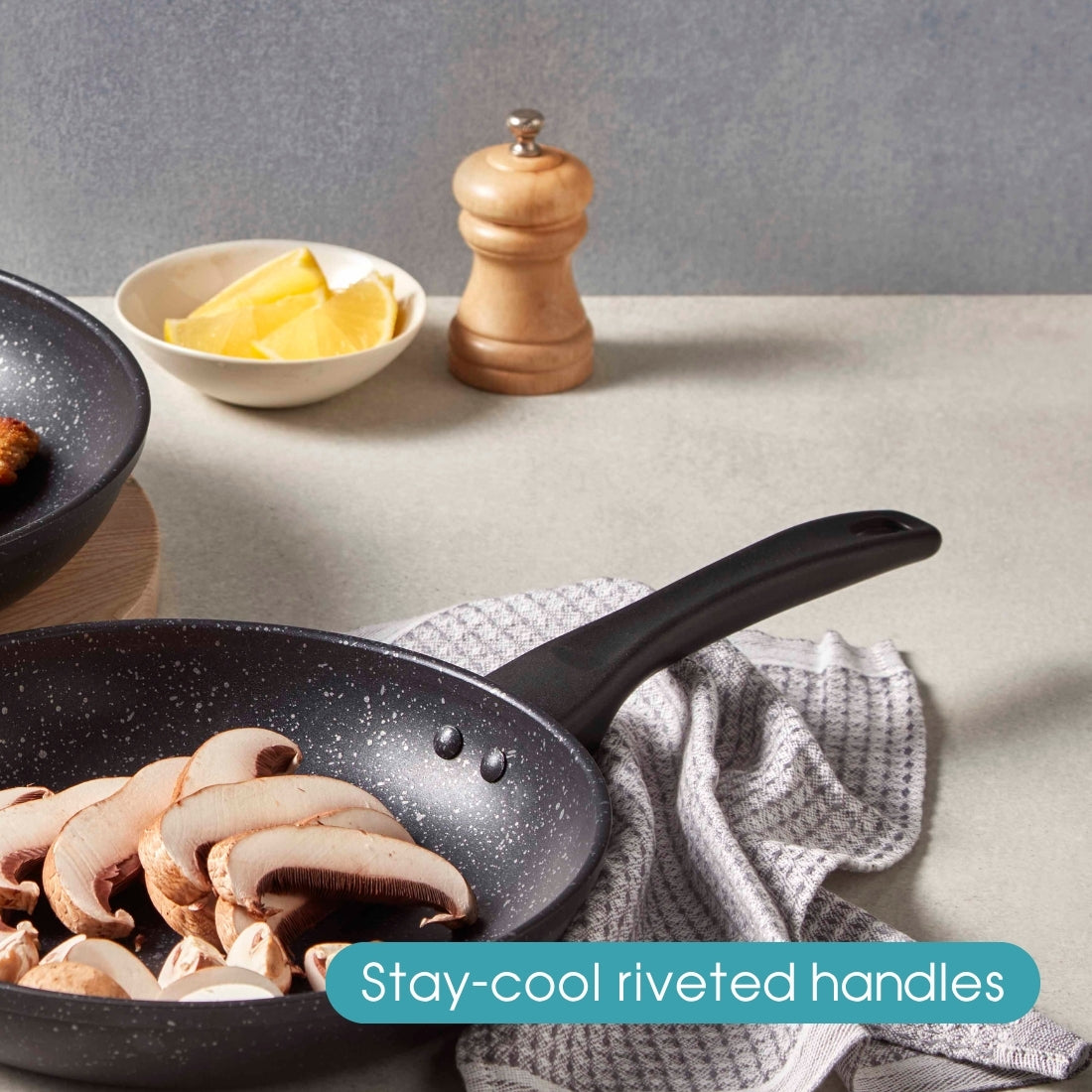 RACO Stoneforge Nonstick Induction Frypan Twin Pack 24cm & 28cm