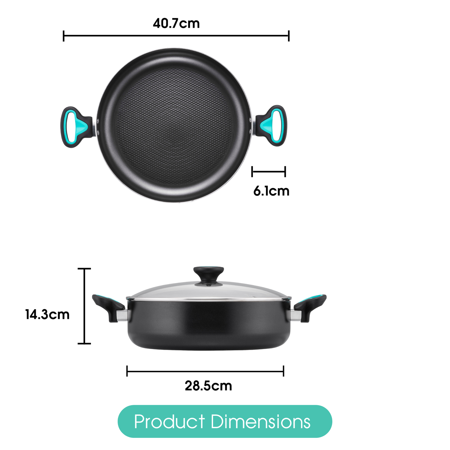 RACO Zing Nonstick Covered Sauteuse 28cm/4.7L