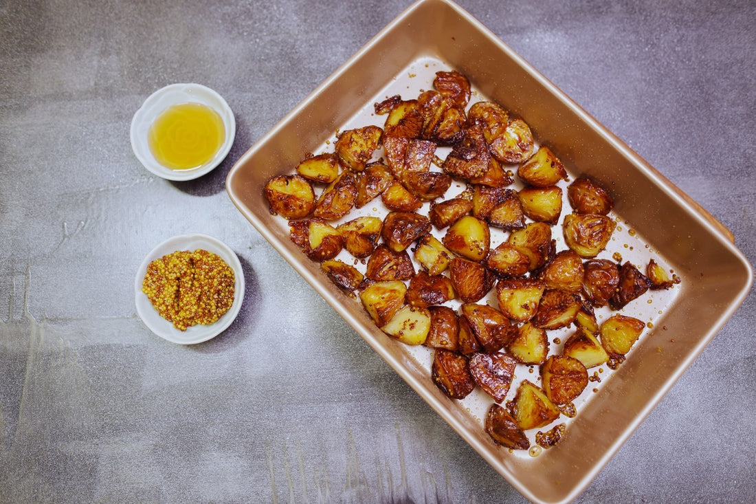 Honey Mustard Crispy Potatoes