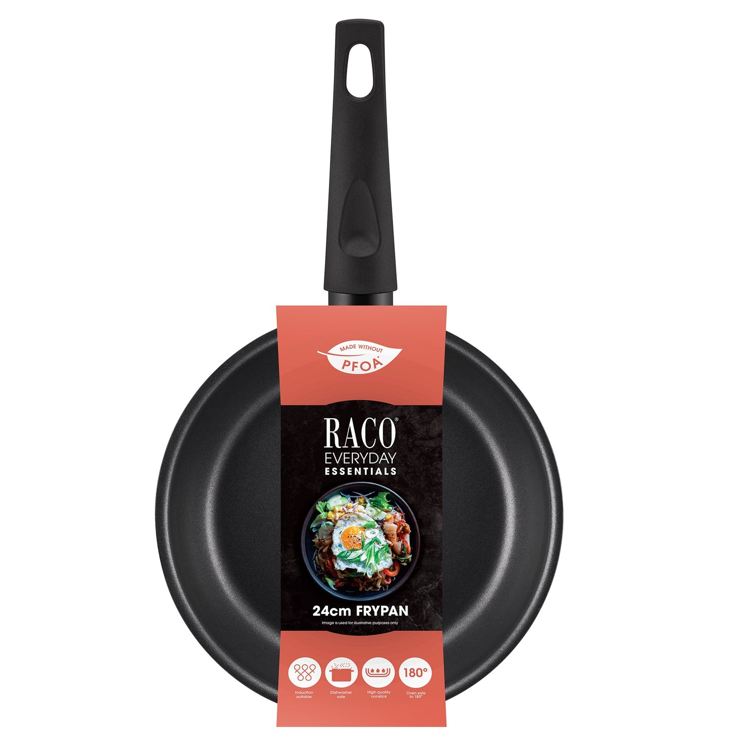 RACO Everyday Essentials Nonstick Induction Deep Open Frypan 24cm