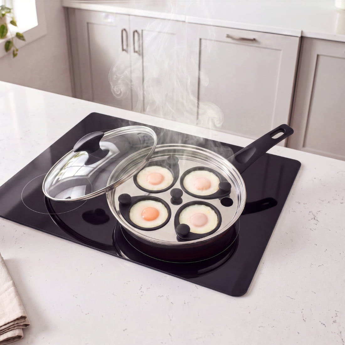 RACO Everyday Essentials Nonstick Induction Egg Poacher 20cm