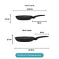 RACO Stoneforge Nonstick Induction Frypan Twin Pack 24cm & 28cm
