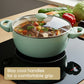 RACO SmartStart Ceramic Nonstick Induction Covered Stockpot 24CM/5.2L Lichen