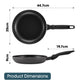 RACO SmartStart Ceramic Nonstick Induction Open Frypan 24cm Grey
