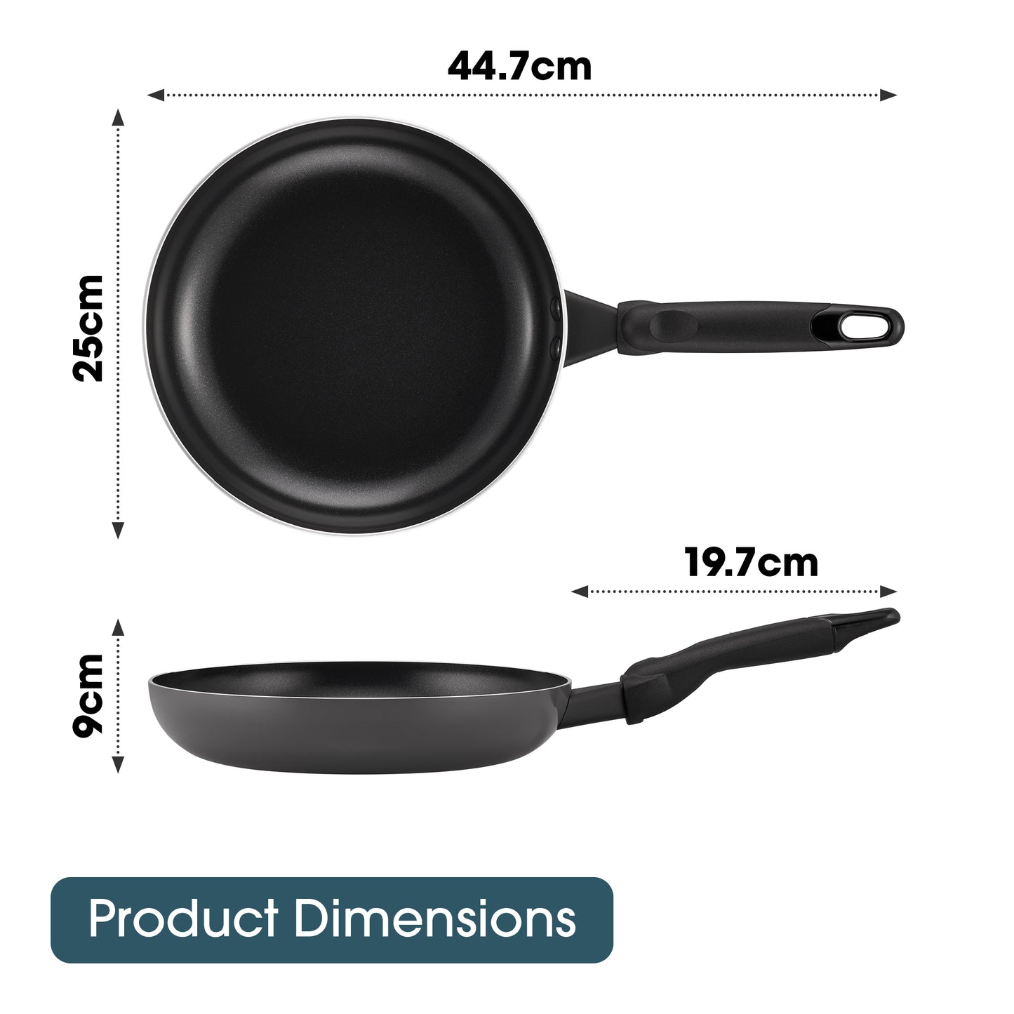 RACO SmartStart Ceramic Nonstick Induction Open Frypan 24cm Grey