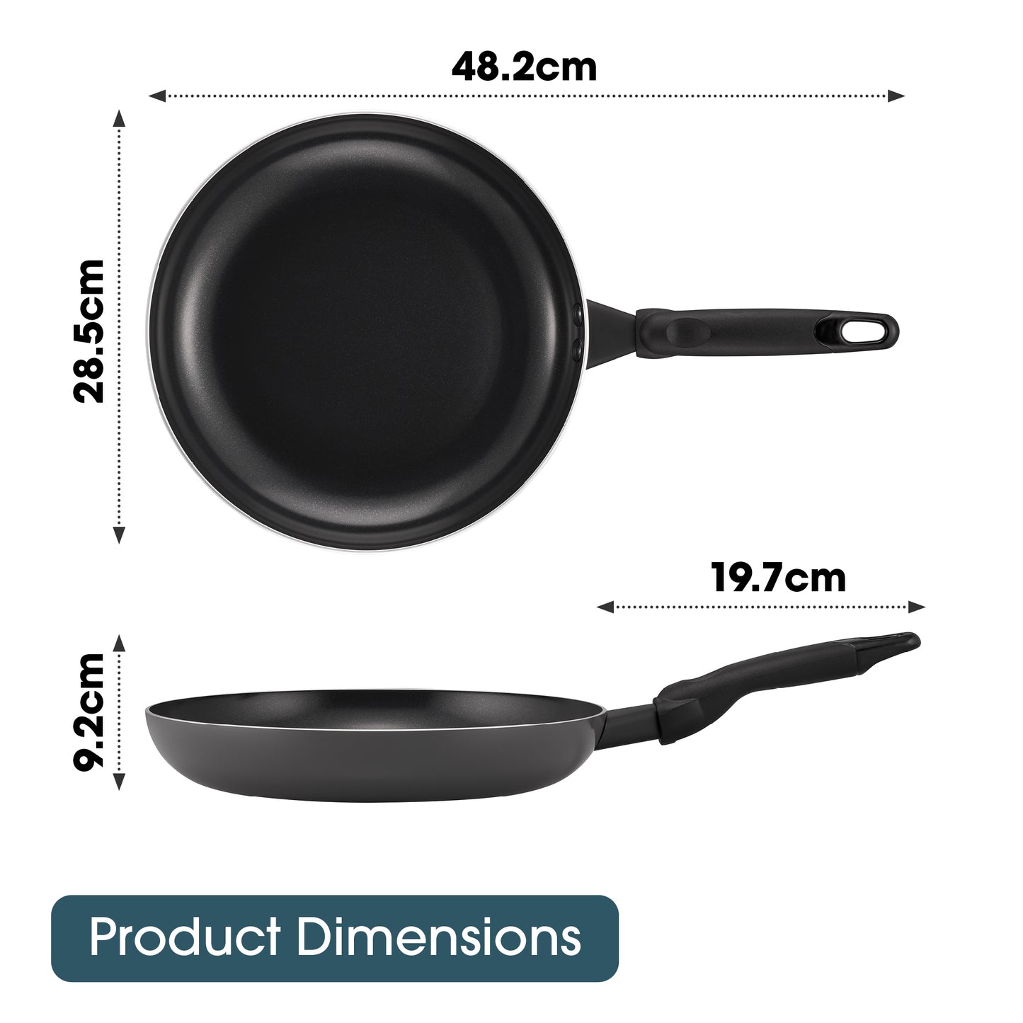 RACO SmartStart Ceramic Nonstick Induction Open Frypan 28cm Grey