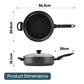 RACO SmartStart Ceramic Nonstick Induction Covered Saute with Helper Handle 30cm/5.7L Grey