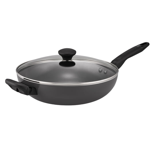 RACO SmartStart Ceramic Nonstick Induction Covered Stirfry with Helper Handle 30cm Grey