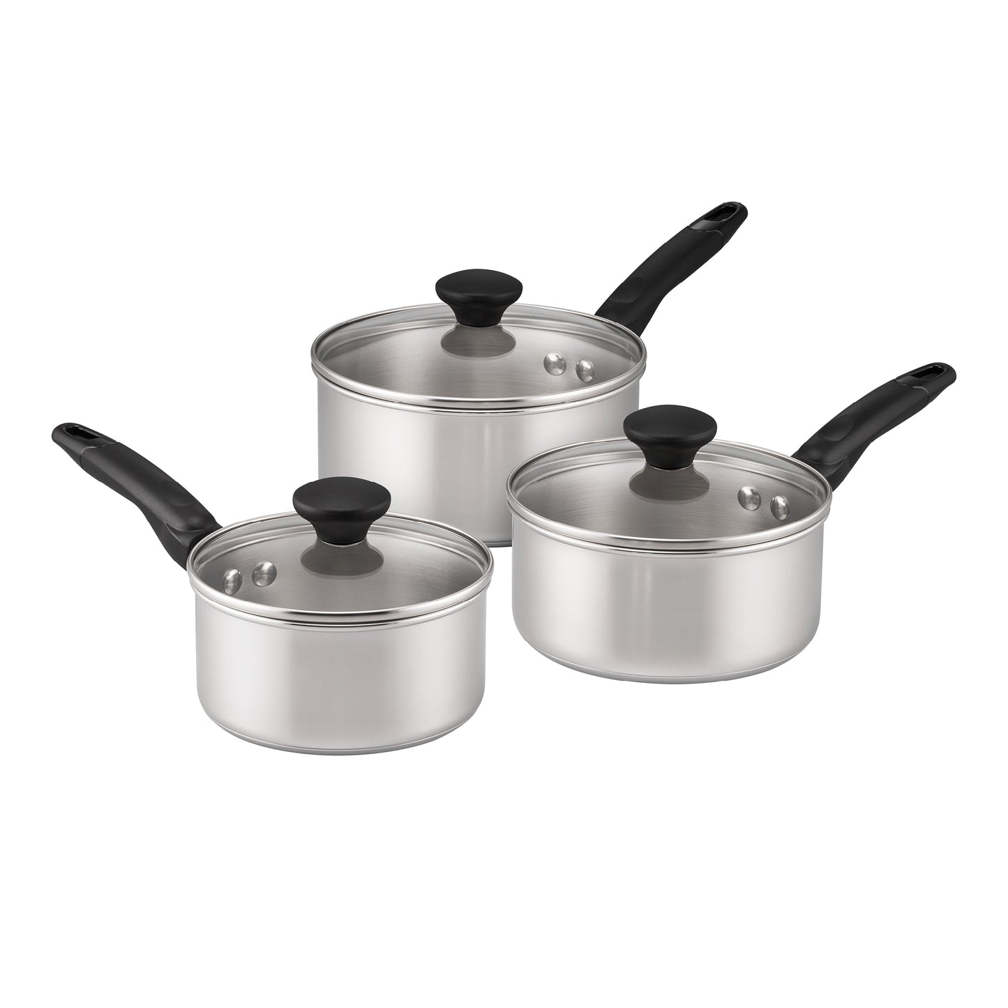 RACO SmartStart Stainless Steel Induction 3 Piece Saucepan Set 16/18/20cm