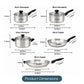 RACO SmartStart Stainless Steel Induction 5 Piece Cookware Set