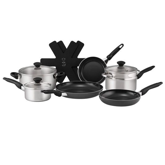 RACO SmartStart Duo Stainless Steel and Ceramic Induction 7 Piece Cookware Set