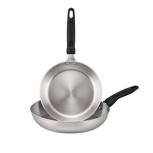 RACO SmartStart Stainless Steel Induction Open Frypan Twin Pack 22/28cm