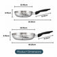 RACO SmartStart Stainless Steel Induction Open Frypan Twin Pack 22/28cm