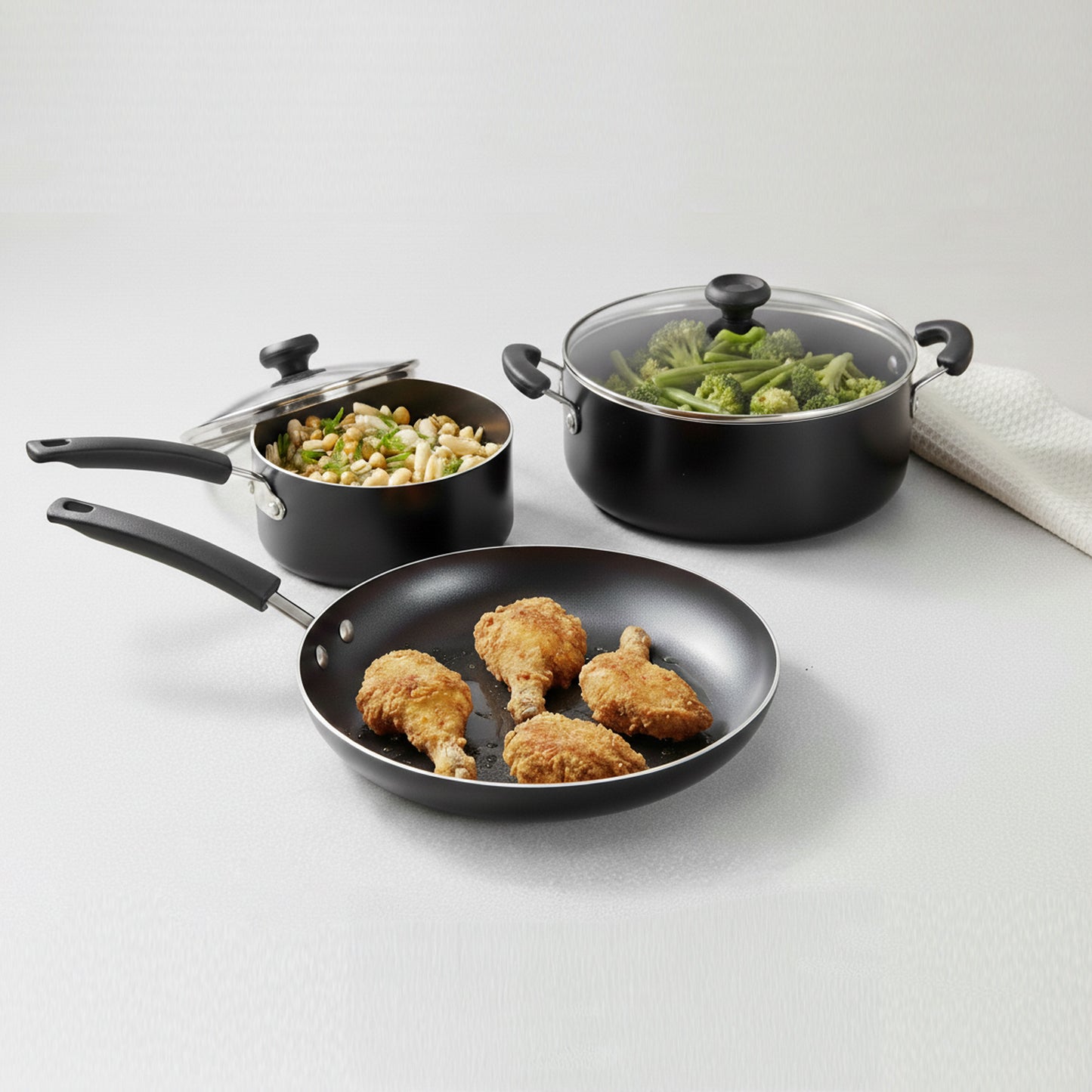 RACO Smartstart Nonstick Induction 3 Piece Cookware Set