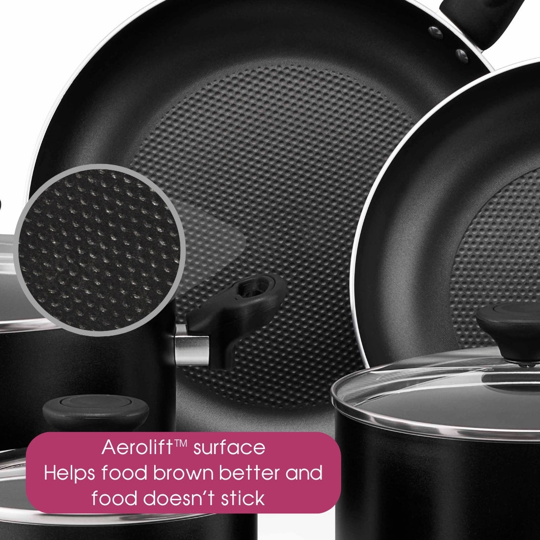 RACO Evolution Nonstick Induction 6 Piece Cookware Set