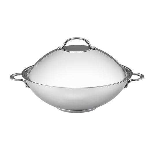 RACO Steel Essentials Stainless Steel Induction Covered Wok 36cm