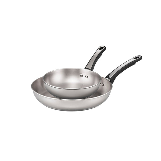 RACO SteelPro Stainless Steel Induction Open Frypan Twin Pack 20/28cm