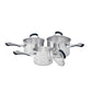 RACO Contemporary Stainless Steel Induction 3 Piece Saucepan Set