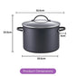 RACO Eclipse Nonstick Induction Covered Stockpot 24cm/7.6L Matte Black