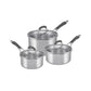 RACO Reliance Stainless Steel Induction 3 Piece Saucepan Set 16/18/20cm