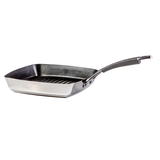 RACO Reliance Stainless Steel Induction Nonstick Square Grill Pan 24cm
