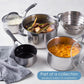 RACO Reliance Stainless Steel Induction Frypan Twin Pack 24/26cm