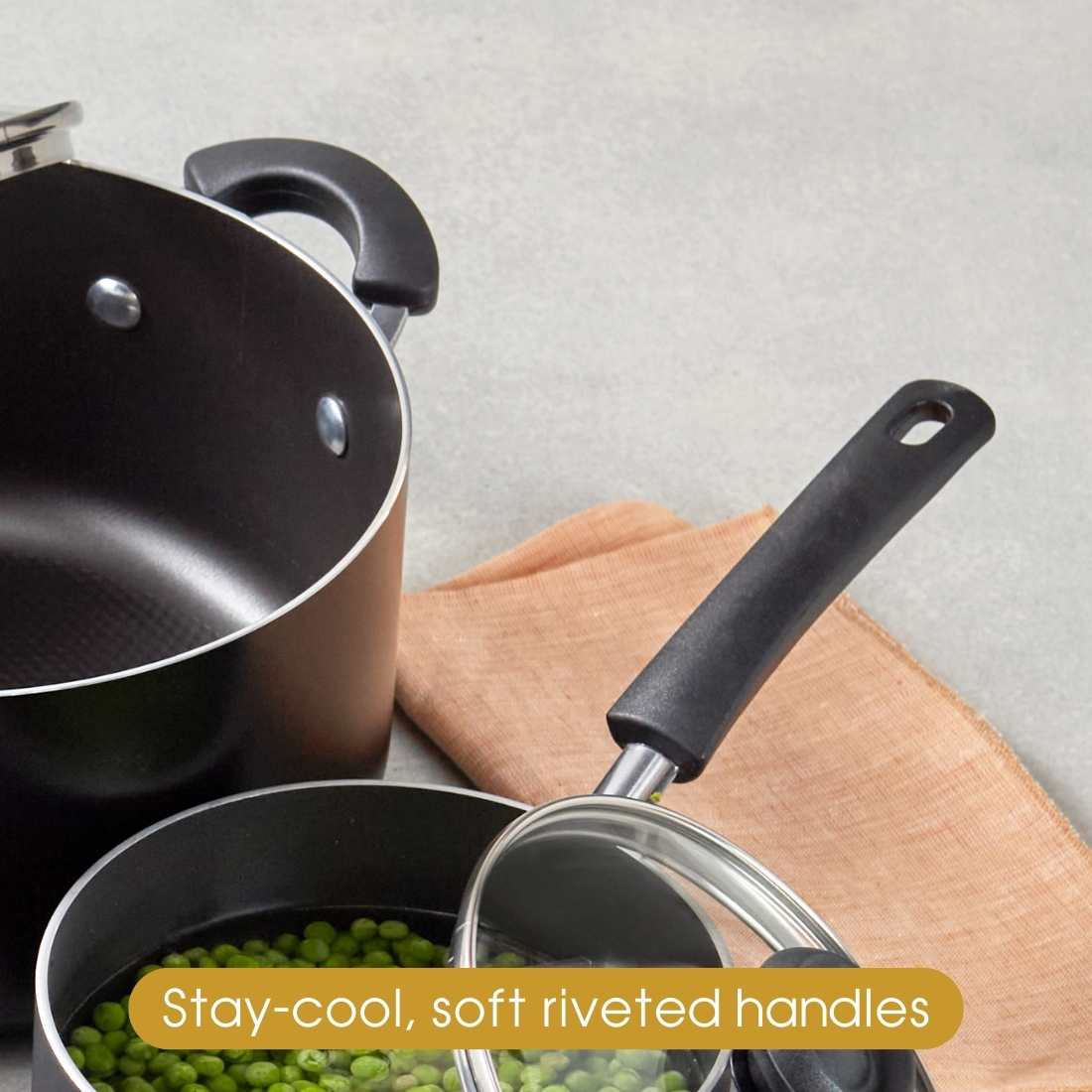 RACO Smartstart Nonstick Induction 3 Piece Cookware Set
