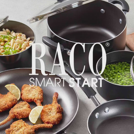 RACO SmartStart range video – RACO Smartstart Nonstick Induction 6 Piece Cookware Set