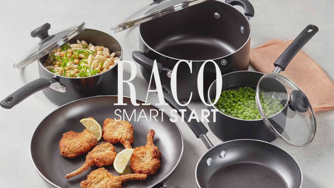 RACO SmartStart range video – RACO Smartstart Nonstick Induction 6 Piece Cookware Set